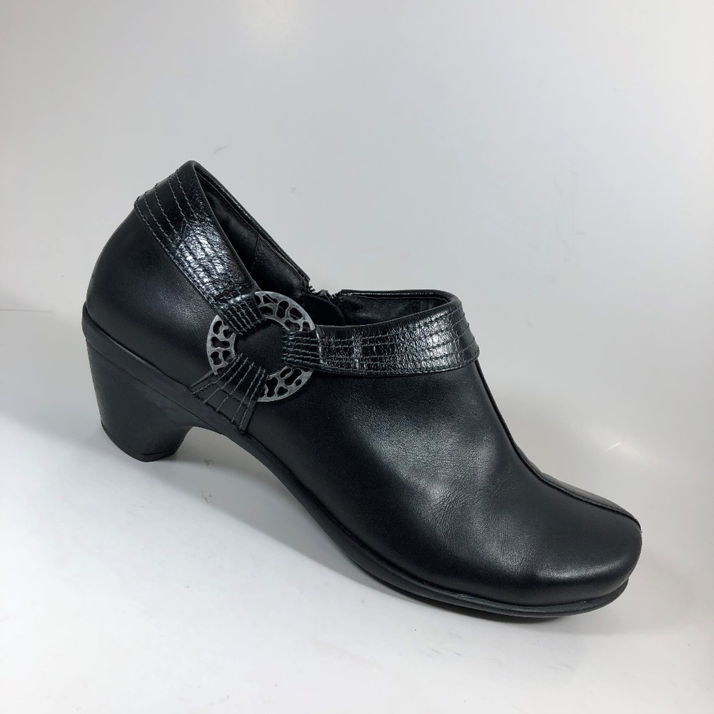 Naot Women's Bootie Boots~Clog Heel Shoes Black EC